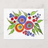 開花 ポストカード (正面)