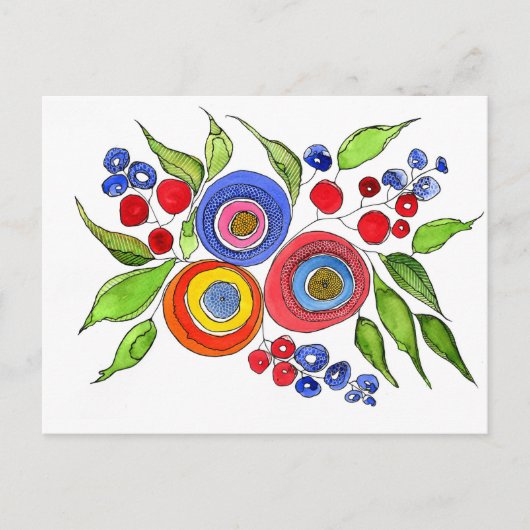 開花 ポストカード (正面)