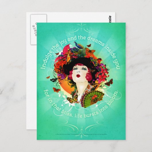 開花 ポストカード (正面/裏面)