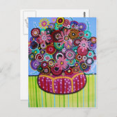 開花 ポストカード (正面/裏面)