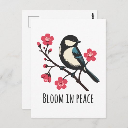 開花 ポストカード (正面/裏面)