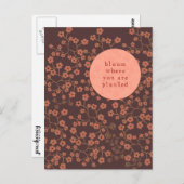 開花 ポストカード (正面/裏面)