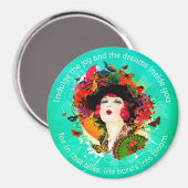 開花 マグネット (正面/裏面)