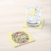 開花&ライズ スクエアペーパーコースター (インサイチュ)