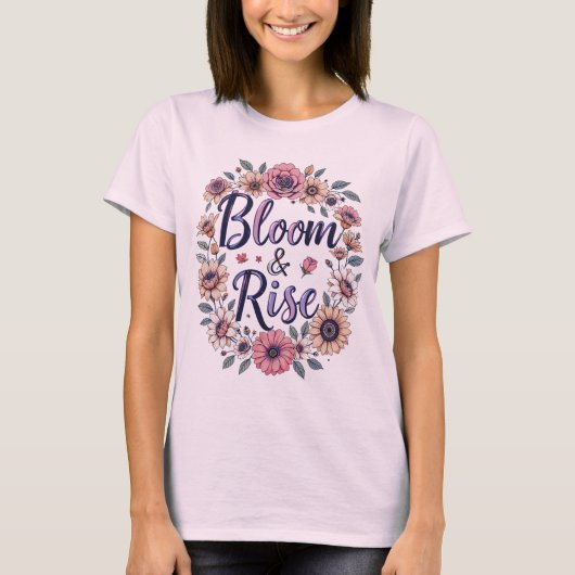 開花&ライズ Tシャツ (正面)