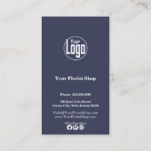 開花&リワードカスタマイズ可能なフローリストロイヤリティカード ロイヤリティカード (裏面)