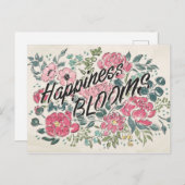 開花 |幸せ開花 ポストカード (正面/裏面)