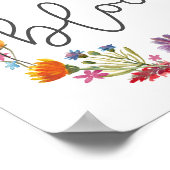 開花、感動的引用文 ポスター (角)