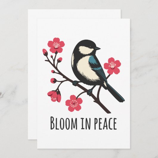 開花 招待状 (正面/裏面)