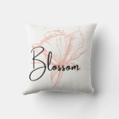 開花 春の花 花ざかり 春の華 bloom クッション (裏面)