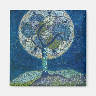 開花(絵画)の磁石の月 マグネット