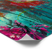 開花 – 落書き爆発ポスター ポスター (角)