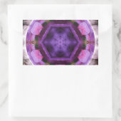 開花 長方形シール (バッグ)