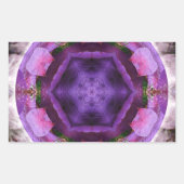 開花 長方形シール (正面)