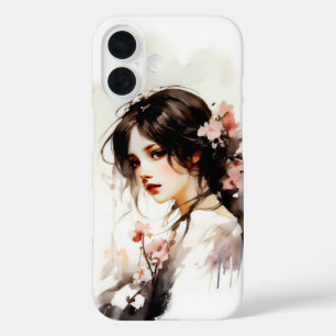 開花#086のミスティク静かス iPhone 16ケース