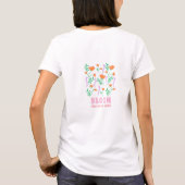 開花 Tシャツ (裏面)