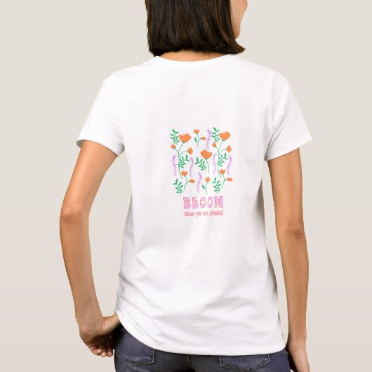 開花 Tシャツ (裏面)
