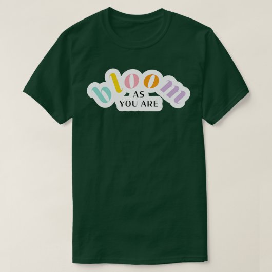 開花 Tシャツ (デザイン正面)