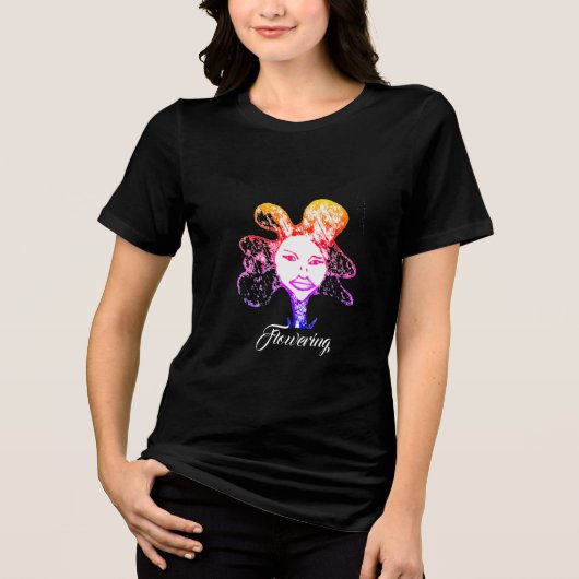 開花Tシャツ トライブレンドＴシャツ (正面)