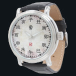 開運十二支刻字vintage - Zodiac -- White 腕時計<br><div class="desc">江戸初期より伝わる「十二支」で方向・刻を表す文字盤。</div>