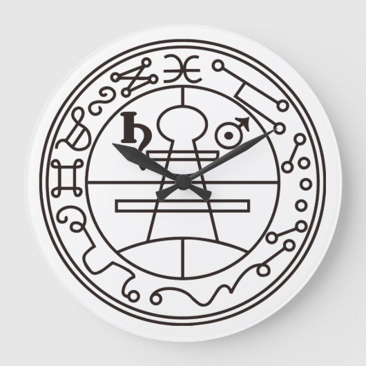 【開運時計】ソロモンの封印 – ソロモンの封印】 ラージ壁時計 (正面)