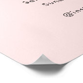 開館時間 |ビジネスロゴ営業時間（ピンク） ポスター (角)