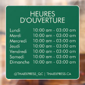 開館時間 – リバース ウィンドウサイン (シート2)