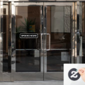 開館時間 |営業時間（営業時間） ウィンドウサイン (オフィスドア)