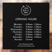 開館時間 |営業時間(黒) ウィンドウサイン (シート2)