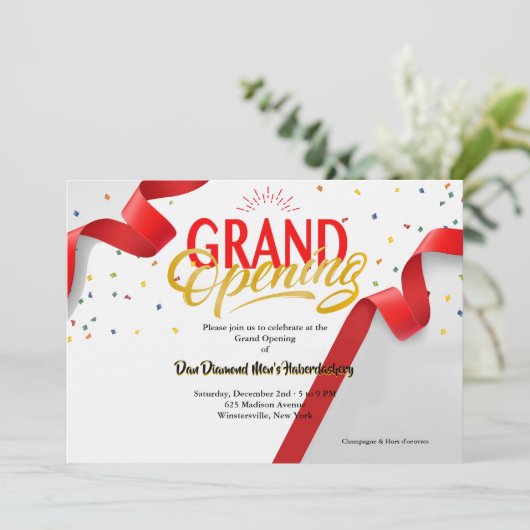 開館案内 招待状 (スタンド正面)