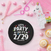 閏年うるう日パーティー2月29日誕生日 ペーパープレート (パーティー)