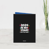 閏年の日2024は私の年2月29誕生日 カード (裏面)