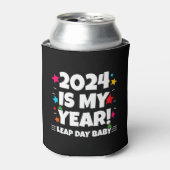 閏年の日2024は私の年2月29誕生日 缶クーラー (缶正面)