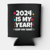 閏年の日2024は私の年2月29誕生日 缶クーラー (正面)