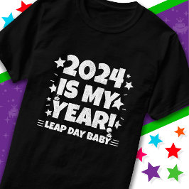 閏年の日2024は私の年2月29誕生日 Tシャツ