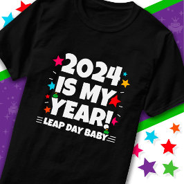 閏年の日2024は私の年2月29誕生日 Tシャツ