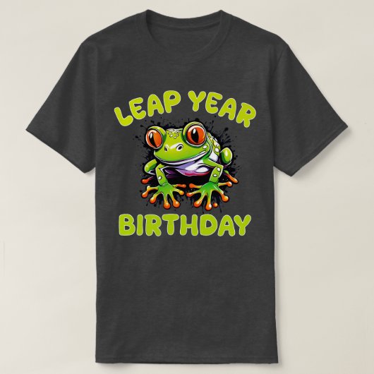 閏年の誕生日 Tシャツ (デザイン正面)