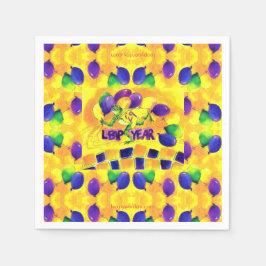 閏年ナプキンのパーティーまたはディナー スタンダードカクテルナプキン