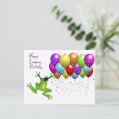 閏年ハッピーバースデーカード ポストカード (スタンド正面)