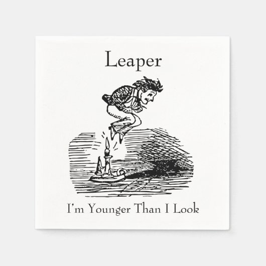 閏年リーパー誕生日 スタンダードカクテルナプキン (正面)