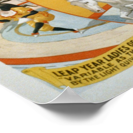 閏年レディース/ピエロ女子サーカスのポスター ポスター (角)