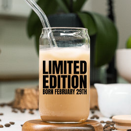 閏年生まれ誕生日2月29日うるう日 ガラス缶