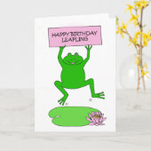 閏年誕生日リープリング2月29日 カード (黄色い花)