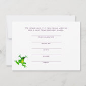 閏年誕生日招待状 招待状 (裏面)