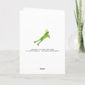 閏年誕生日跳躍カエル王冠 カード (裏面)