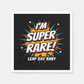 閏年誕生日2月29日うるう日誕生日 スタンダードカクテルナプキン (正面)