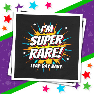 閏年誕生日2月29日うるう日誕生日 スタンダードカクテルナプキン