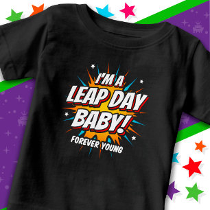 閏年誕生日2月29日うるう日誕生日 ベビーTシャツ