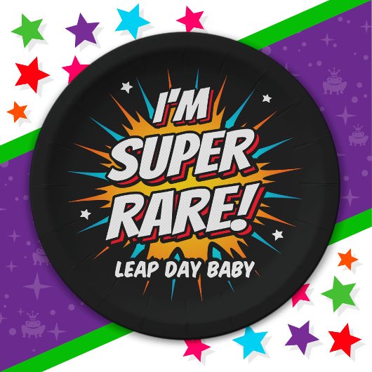 閏年誕生日2月29日うるう日誕生日 ペーパープレート