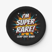 閏年誕生日2月29日うるう日誕生日 ペーパープレート (正面)
